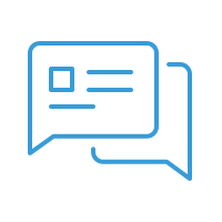icon-advice-attend-interview Graphical speech bubbles